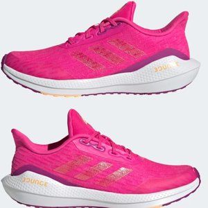 Pink Adidas EQ21 RUN SHOES - (Size: 5.5)